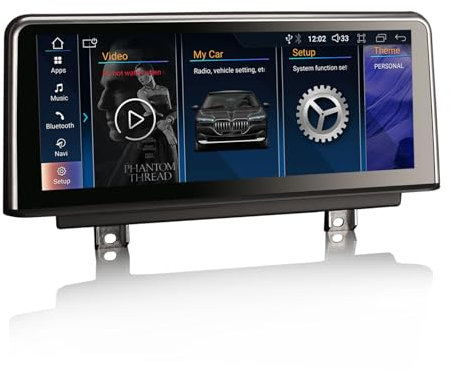 Erisin 10,25 Qualcomm 8-Kern 4GB+64GB Android 14 Autoradio Bluetooth Für BMW 3er F30 F31 F34 4er F32 F33 F36 F80 F82 NBT GPS Navi IPS Touchscreen Wireless CarPlay Android Auto DAB+ WiFi DSP iDrive