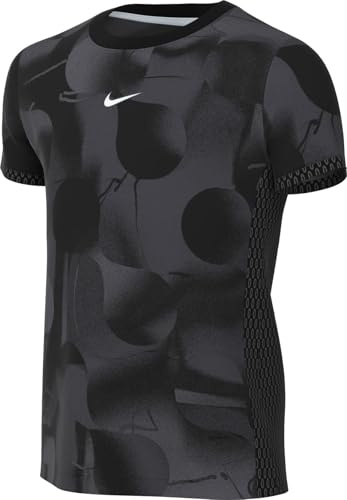 Nike Academy+ Dri-Fit Kurzarm-Oberteil Für Ältere Kinder, Dark Grey/Black/Anthracite/Pale Ivory, HJ3723-010, L
