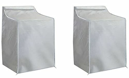 Lckiioy 2X Waschen Maschinen Abdeckung Wäsche Trockner Schützen Staubdichte wasserdichte Sonnen Schutz Abdeckung-Silber
