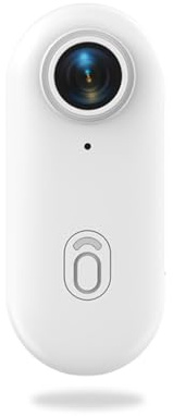Jinpei 4K Mini Action Camera, Included 64GB, Wearable Camera with 360°Rotatable Clip & Magnetic Clip, for Lecture, Traveling, Pet Walking and Outdoors Activities JS-10B White