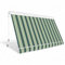 Briconess.com Tenda da Balcone para Sole a Caduta con cassone 300x250 cm con Profili in Alluminio - Verde e Crema
