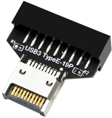 Orolotay USB3.2 Type-E 20Pin to USB 19P Chassis Front USB Type A Type C Extension Adapter for Desktop Motherboard