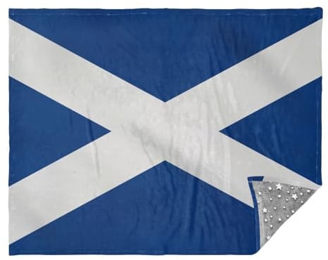 Schottland-Flagge, schottische Nationaldecke, weich, 127 x 177 cm, Decken und Überwürfe für Bett, Büro