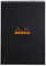 Rhodia 185009C Note Pad mit Doppelspirale, DIN A4, kariert, 80 g, 21 x 29.7 cm, 80 Blatt, schwarz