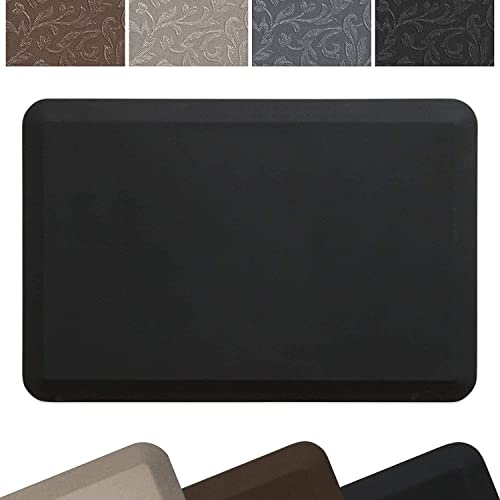 New Life by GelPro Professionelle Anti-Müdigkeitsmatte für Küche und Büro, 61 x 91 cm, Mitternacht 1,9 cm Bio-Schaumstoffmatte mit Rutschfester Unterseite für Gesundheit und Wellness