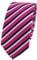 TigerTie - schmale Designer Krawatte in pink schwarz weiß gestreift