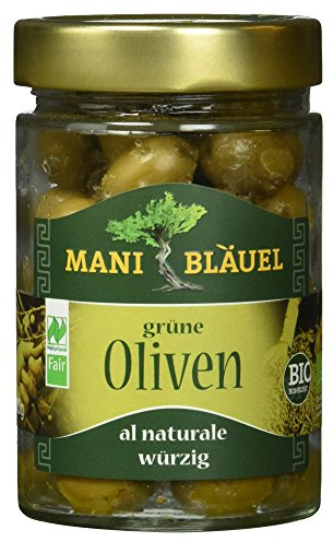 Mani Bläuel Bio grüne Oliven, 205g