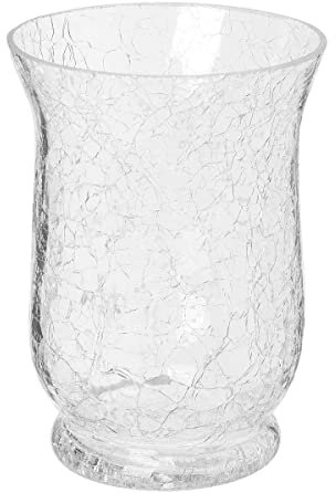 Atmosphera - Photophore - verre craquelé - H15 cm