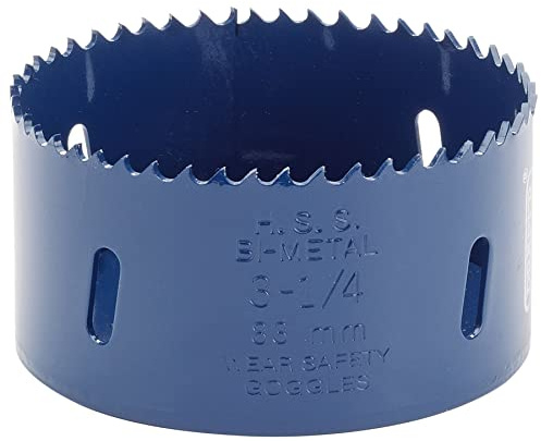 Draper 34768 Expert HSS Bi-Metal Hole Saw Blade, 83mm, Blue