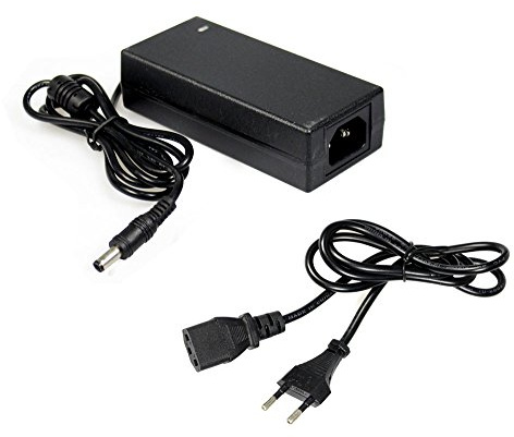Vetrineinrete® Alimentatore Universale 12V 3 Ampere 36 Watt trasformatore Input 100-230V Output 12 Volt per telecamere e Kit di videosorveglianza con Spina Standard EU Jack di Uscita e LED B5