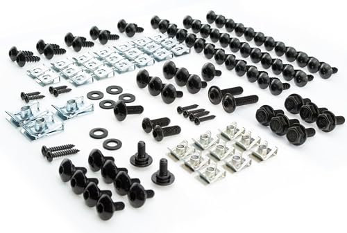 Verkleidungsschrauben und Clipse für Yamaha Aerox MBK Nitro schwarz Schrauben Clips neues Modell (ab Baujahr 2013)