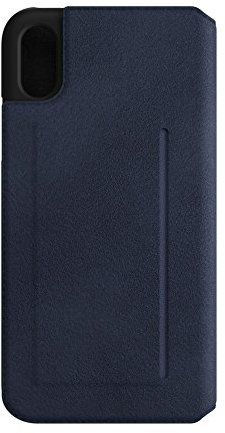 Bugatti Parigi Ultrasuede Handyhülle Schutzhülle Booklet Case Kompatibel mit iPhone X/XS - Dunkelblaues
