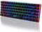 CSZH Mécanique Clavier RGB LED Gaming Keyboard 82 Touches Bleu/Noir commutateurs Anti-Ghosting pour Overwatch PTUG LOL Dota 2