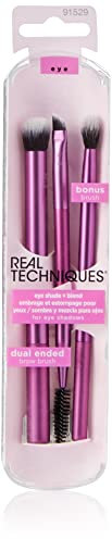 Real Techniques - Set pour maquillage des yeux - Eye Shade + Blend - Poils doux et forme conique - Appliquer et mélanger les ombres - Idéal pour un regard parfait