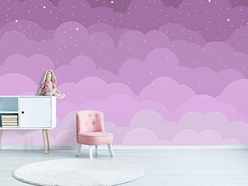 Oedim Pink Cloud Vinyl and Wallpaper | Photo Mural for Walls | Decorative Vinyl | Mural | Wallpaper | Decoration for Dining Rooms, Living Rooms, Rooms 150 x 100 cm