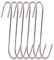 RJWKAZ Meat Hooks S-Hooks Stainless Steel Poultry Hook Butcher Hook Hanging Drying BBQ Grill Cooking Smoker Hook Tool (6.7 Inch-6 Pack)