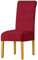 LANSHENG Stretchy Stuhlbezüge für Esszimmerstühle, Stretch Spandex mit Gummiband Stuhlbezug,Velvet Large Dining Chair Schonbezüge für Restaurant Hotel Party Bankett (Rot,4 Pack(M))