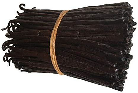 Madagascar Vanilla Beans Grade A Fresh 5-8 (1/2Lb) for Extract, Cooking and Baking by FITNCLEAN VANILLA| 0.5 Pound (.5lb/8 oz) Bulk NON-GMO Whole Bourbon Gourmet Natural Raw Pods.