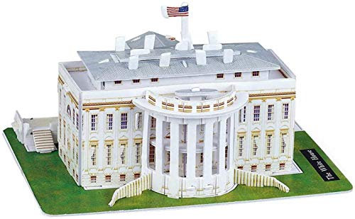 Quickdraw 3D der Weiße Haus Puzzle Famous USA Wahrzeichen Modell 35 Teile