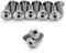 Terske Ultra-Low Profile Superlight Natural Titanium Bottle Cage Bolts: 4-Pack
