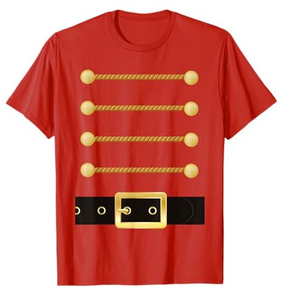 Nutcracker Gifts by designsanddesigns Casse-Noisette Caractère Soldat Costume Uniforme Drôle Noël T-Shirt Rouge Unisexe Adulte S Petit Regular US 15 ou 16