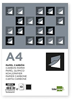 Carbonpapier, Liderpapel Schwarz, DIN A4, 10 Blatt
