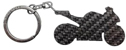 BlackStuff Carbon Karbonfaser Schlüsselanhänger Kompatibel mit Motorrad GSX-R BM-002