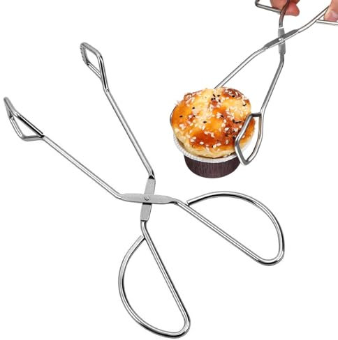 WTpin 1 Stück Küchenscherenzange aus Edelstahl, Kochen Grillzange Schere, Edelstahl Scherenzange, für Küche Grillen Kochen und Backen