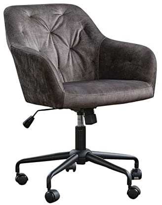 KAWOLA Samt Schreibtischstuhl Kaya - höhenverstellbarer Bürostuhl, Drehhocker mit Armlehnen und Rollen in Velvet Optik, Modern und Ergonomisch