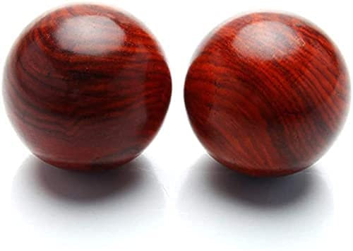 KDOQ Baoding Bälle Stressbälle für Erwachsene Chinesische Übungsbälle Palisanderstämme Chinesische Gesundheitsbälle/Chinesische Gesundheitsmeditationsball/Übungsmassage Fitnessbälle Han