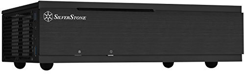 SilverStone Technology Milo ML06-E Slim Mini-ITX Media Center/HTPC Case, SST-ML06B-E, Black