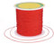 PandaHall - Cuerda de nailon trenzado de 0,5 mm, color rojo, sedoso, para hacer pulseras de la amistad