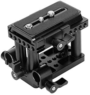 SZRIG Quick Release Mount Base QR Plate WIth 1/4 & 3/8 Thread Cheese Plate For Manfrotto Standard Accessory DSLR Camera