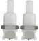 BBTUS 2pcs 1/43/85/16conexión rápida en forma de horquilla de mangueras de plástico, con válvula de cierre, conexión de desconexión rápida de montaje de panel (2 conexiones femeninas) (5/16)