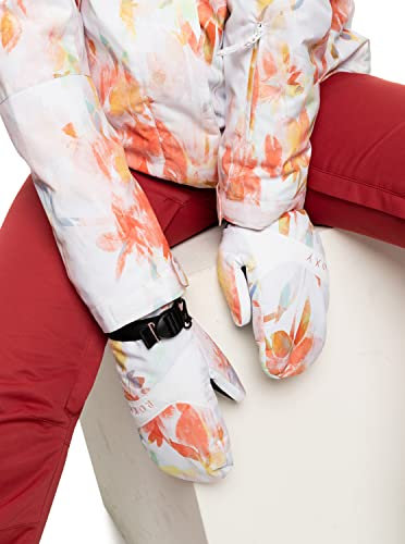 Roxy Jetty - Snowboard/Ski Mittens for Women - Snowboard-/Skifäustlinge - Frauen - S - Weiss.