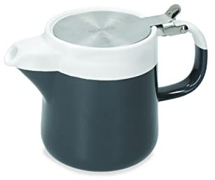 La Cafetière Barcelona Tetera de Cerámica con Infusor, 35ML, Gris