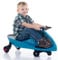 Curvaso Wiggle Kids Push Ride On Car Swivel Scooter Childrens Indoor Outdoor Twist Gyro Toys Gift Blue Black