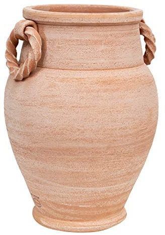 Biscottini Porta ombrelli per esterno e interno 34x48 cm | Vasi terracotta portaombrello Made in Italy | Portaombrelli da esterno lavorati a mano