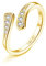 Morfetto 14K Gold Gefüllte Zehenring Für Frauen Hypoallergen - Einstellbare Offene Kleine Ringe Gold Riesige Band CZ Zehenringe Dreireihige Zehenring Goldene Fußschmuck Doppelbett