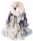 STORY OF SHANGHAI Seidenschal Damen 100% Seide, 30+ Farben XXL Blumen Seidentuch, Stola für Abendkleid Hochzeit, Seide Schal Halstuch, 175 * 110cm,Neu 03 Blumen Hellblau