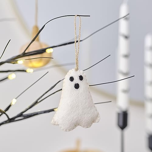 Ginger Ray- Décoration d'arbre, Ghost Felt Hanging Halloween
