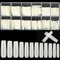 KOXXIAMOQ 240 Pcs Clear Coffin Ballerina Fake Nails,Soft Gel Full Cover Nail Tips for Extensions, No C Curve Nail Tips, Frosted Long Acrylic False Nails Traceless (natural)