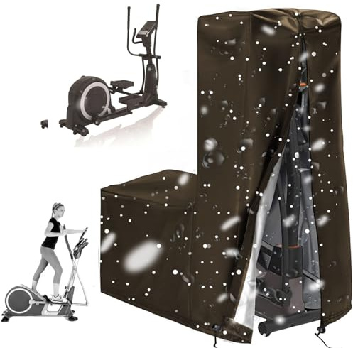 Résistant Housse de Vélo Elliptique,Imperméable Housse de Protection pour Vélos Elliptique D'appartement, Baches de Couverture Crosstraine Machine pour Intérieur et Extérieur(Size:420D：140*64*165cm,Co