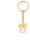 Dreamtimes Langue des signes Hanches croisées et visage pincé petit homme drôle porte-clés personnes petit sac pendentif clé voiture couple porte-clés cadeau (L'or)