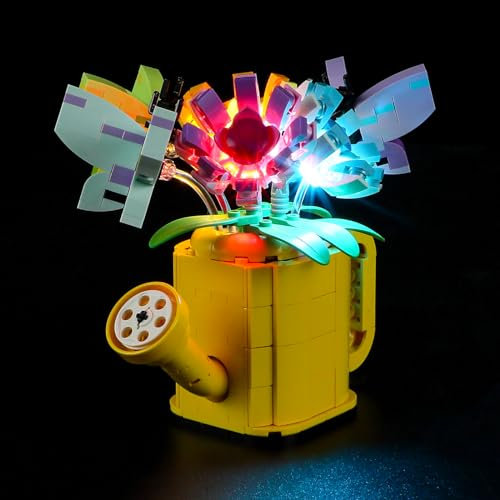 YEABRICKS Luz LED para Lego-31149 Creator 3 en 1 regadera con flores modelo de bloques de construcción (juego Lego no incluido)