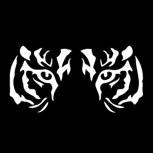 16.8CMx8.4CM Tiger-Augen Auto Aufkleber Auto Fenster Decor Vinyl Decoral Schwarz/Silber