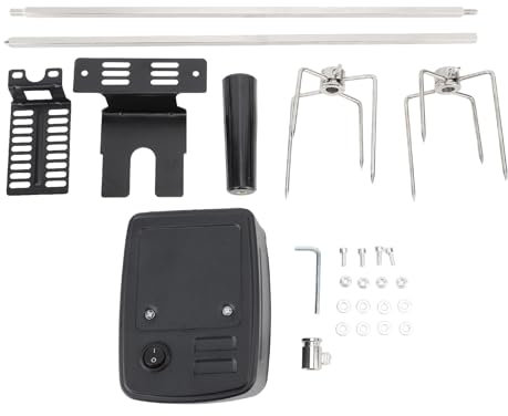 Motore Rotante Stabile, capacità di Carico di 15 Kg, Materiale in Acciaio Inossidabile 304, Kit Girarrosto per Arrostire All'aperto, Riunioni di Famiglia