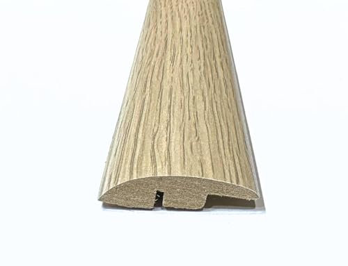 Nevada Oak Laminate & Wood Flooring Section Transition Bar MDF Threshold Strip Ramp Edge Profile Door Trim Moulding Oak (1, 900mm (2ft 9))