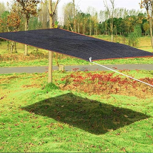 Voile d'ombrage 5x5m Voile ombrage Rectangulaire Toile Ombrage Imperméable Toile pour Pergola Jardin Balcon/Garage/Ferme/Voitures/Pergola,black-4x5m