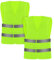 Chyaya 2 Pack Hi Vis Vests,High Visibility Vest Car,Reflective High Vis Jackets,High Visibility Reflective Safety Vest Waistcoats Jacket For Traffic Work, Running